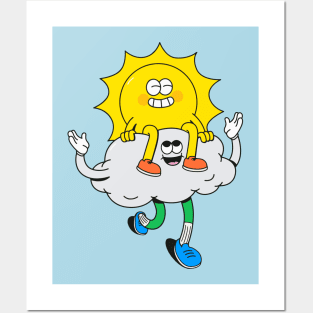 Sun and Clouds Posters and Art